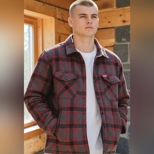 Dixxon Men's Size Large Flannel Co Jacket  Quilted Liner The Forge Full Zip Coat
